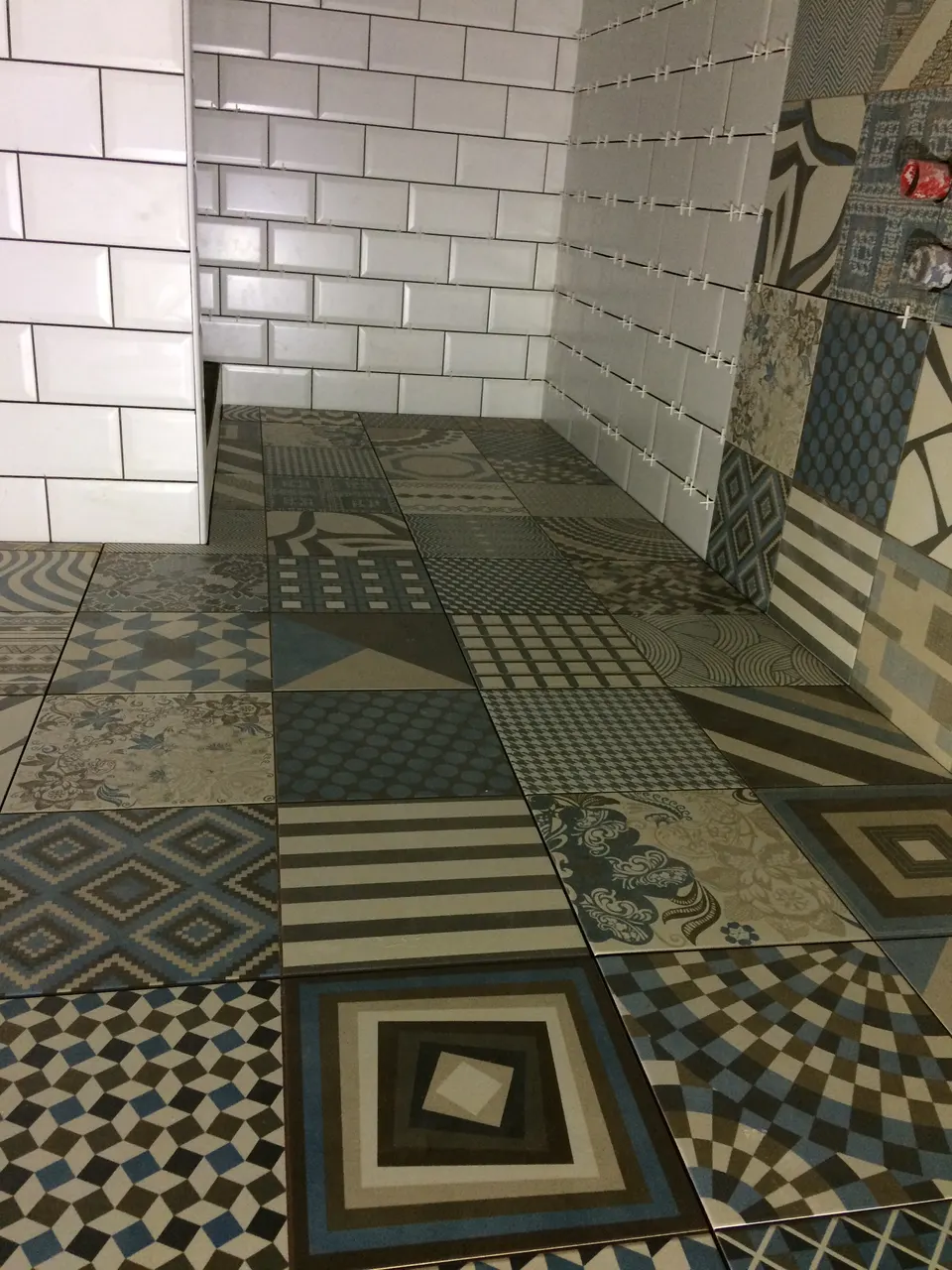 Patchwork mintás padlóburkolat