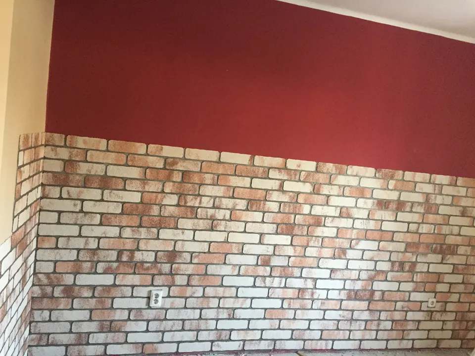Téglahatású falburkolat